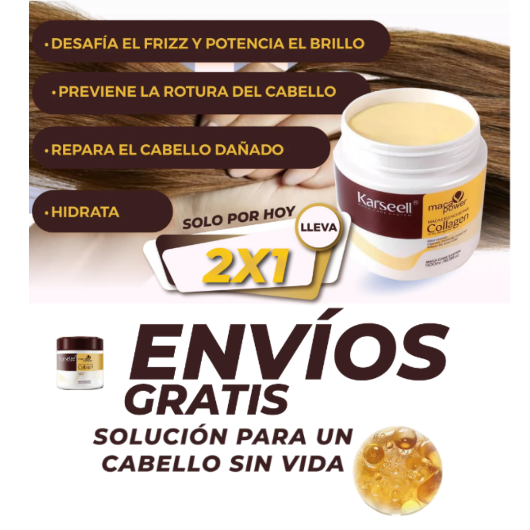 TRATAMIENTO CAPILAR KARSEELL COMPRA 1 Y LLEVE 2 ¡ENTREGA MÁS RÁPIDA EN COLOMBIA!